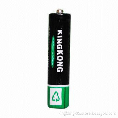 AAA Carbon Zinc Battery with 1.5V Voltage and 9.5 to 10.5mm Diameter